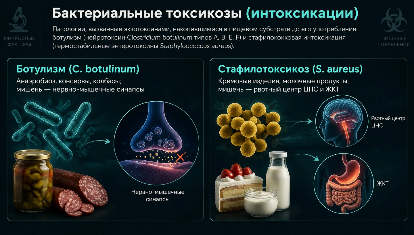 Бактериальные токсикозы (интоксикации)
