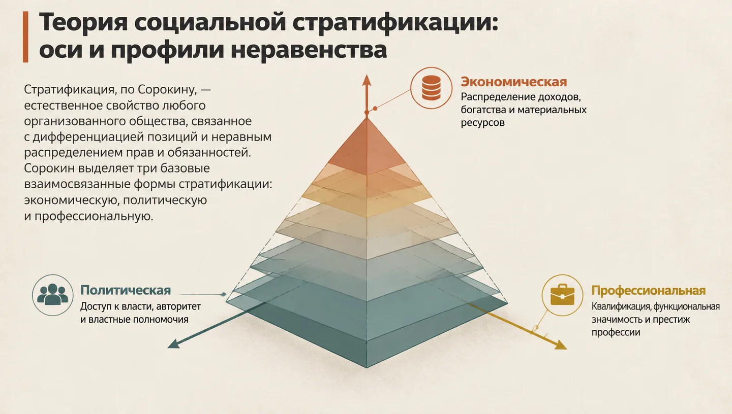 Теория социальной стратификации: оси и профили неравенства