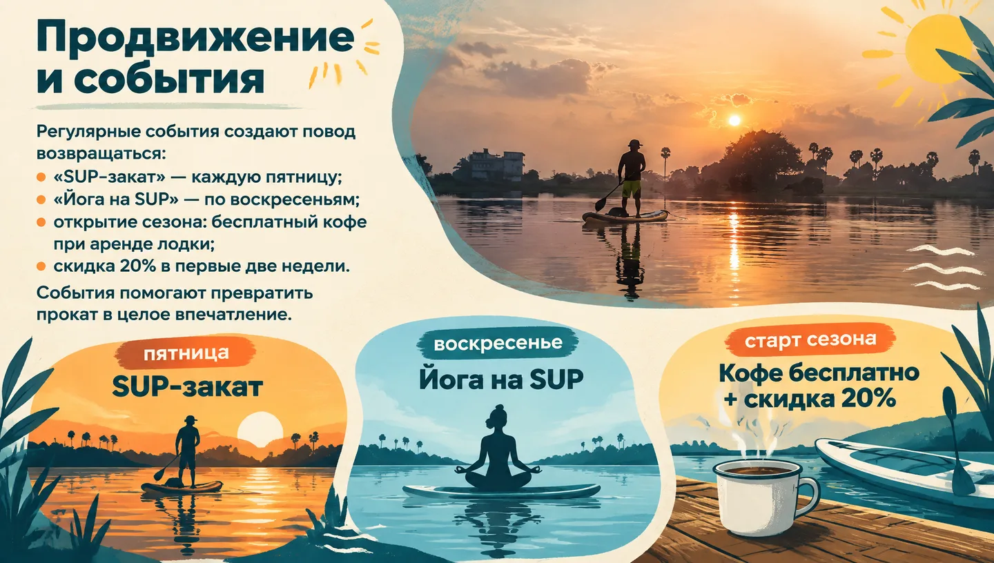 Продвижение и события