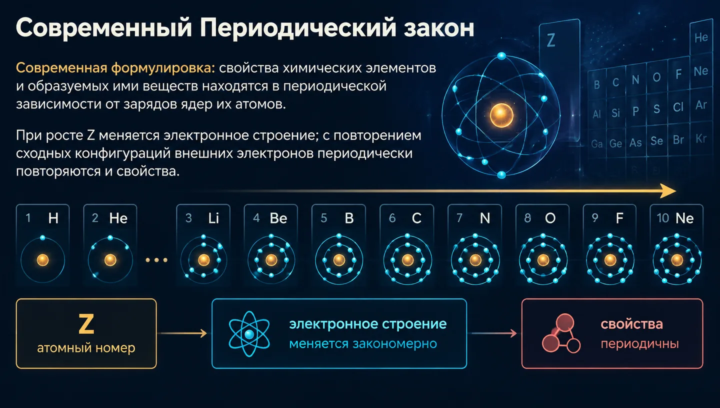Современный Периодический закон