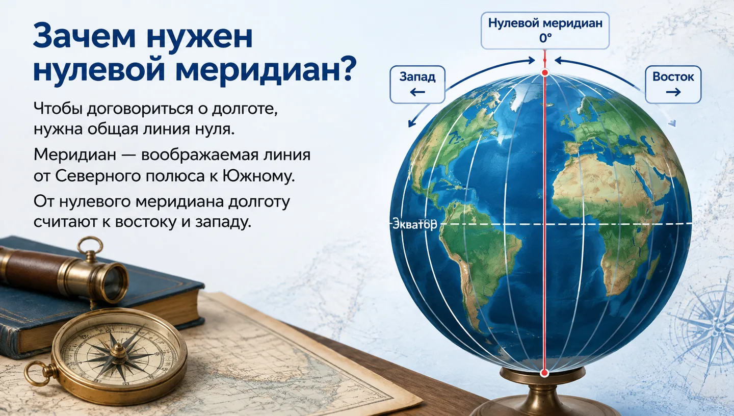 Зачем нужен нулевой меридиан?