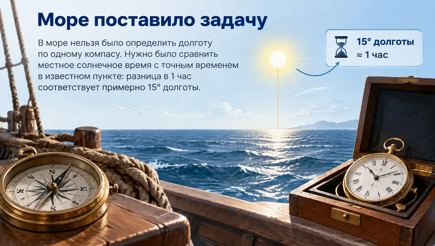 Море поставило задачу