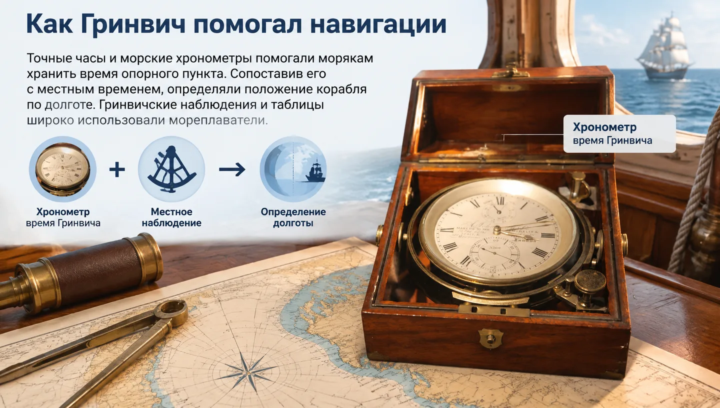 Как Гринвич помогал навигации