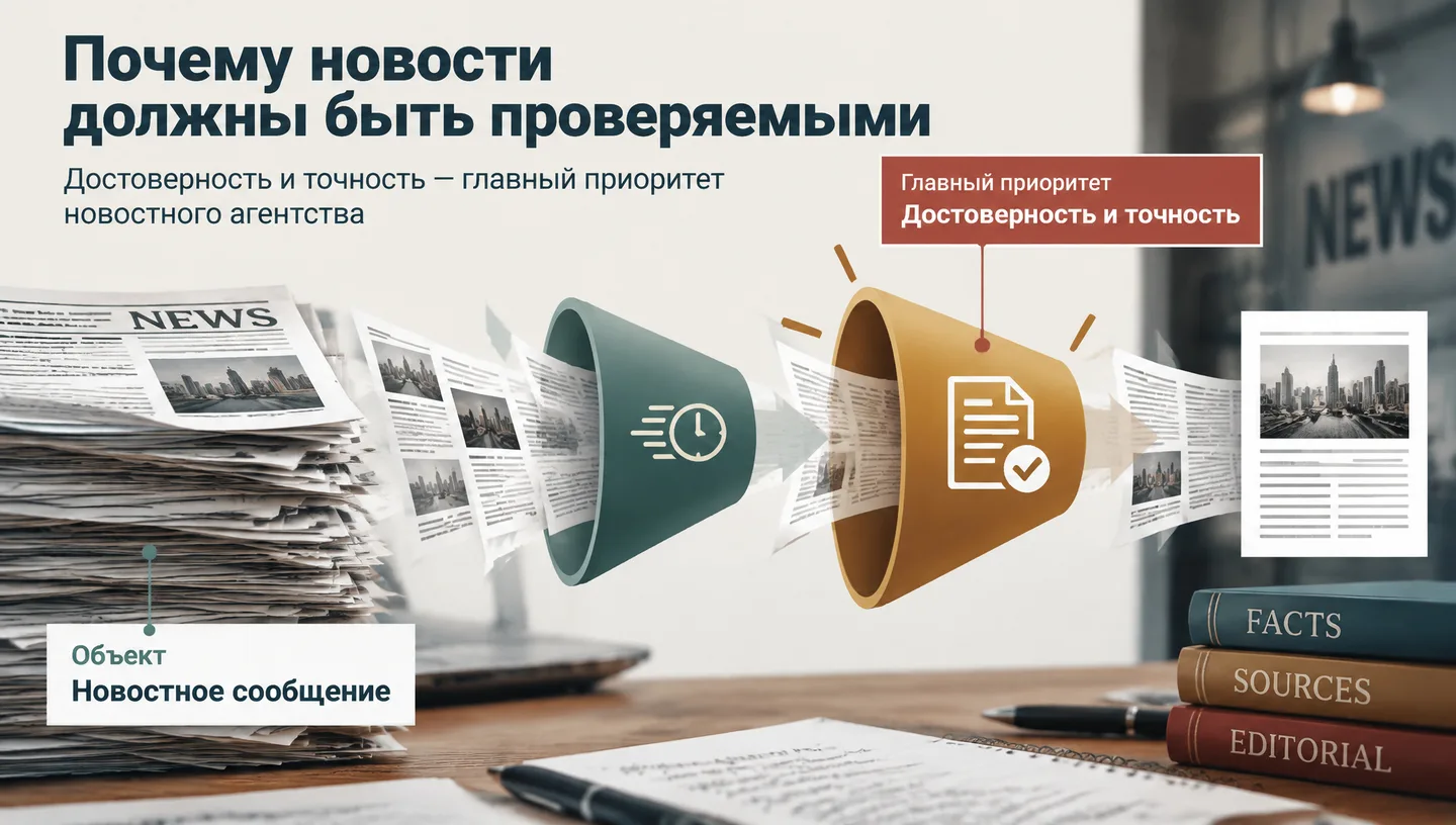 Первый слайд: Почему новости должны быть проверяемыми