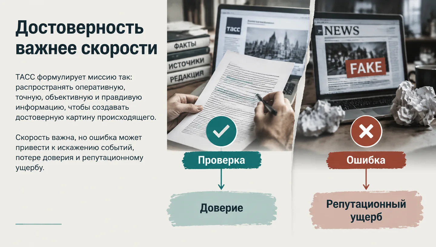 Достоверность важнее скорости