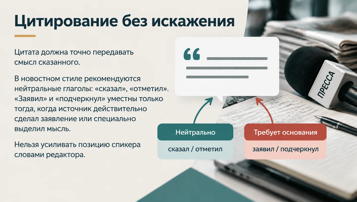 Цитирование без искажения
