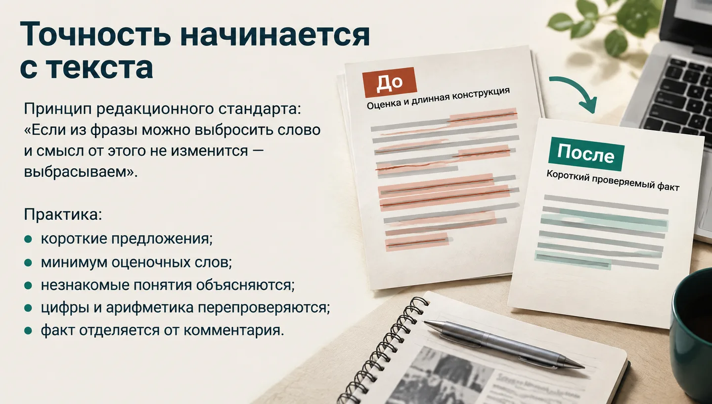 Точность начинается с текста