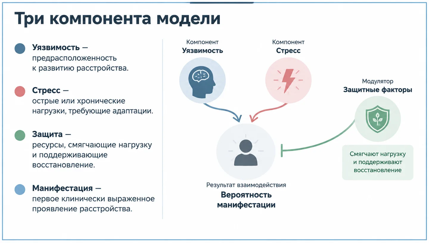 Три компонента модели
