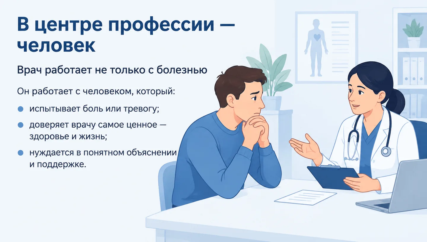 В центре профессии — человек