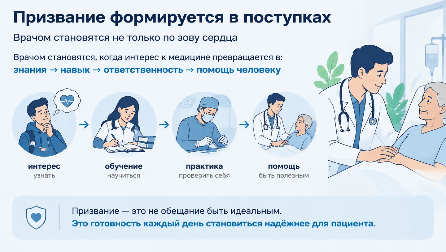 Призвание формируется в поступках