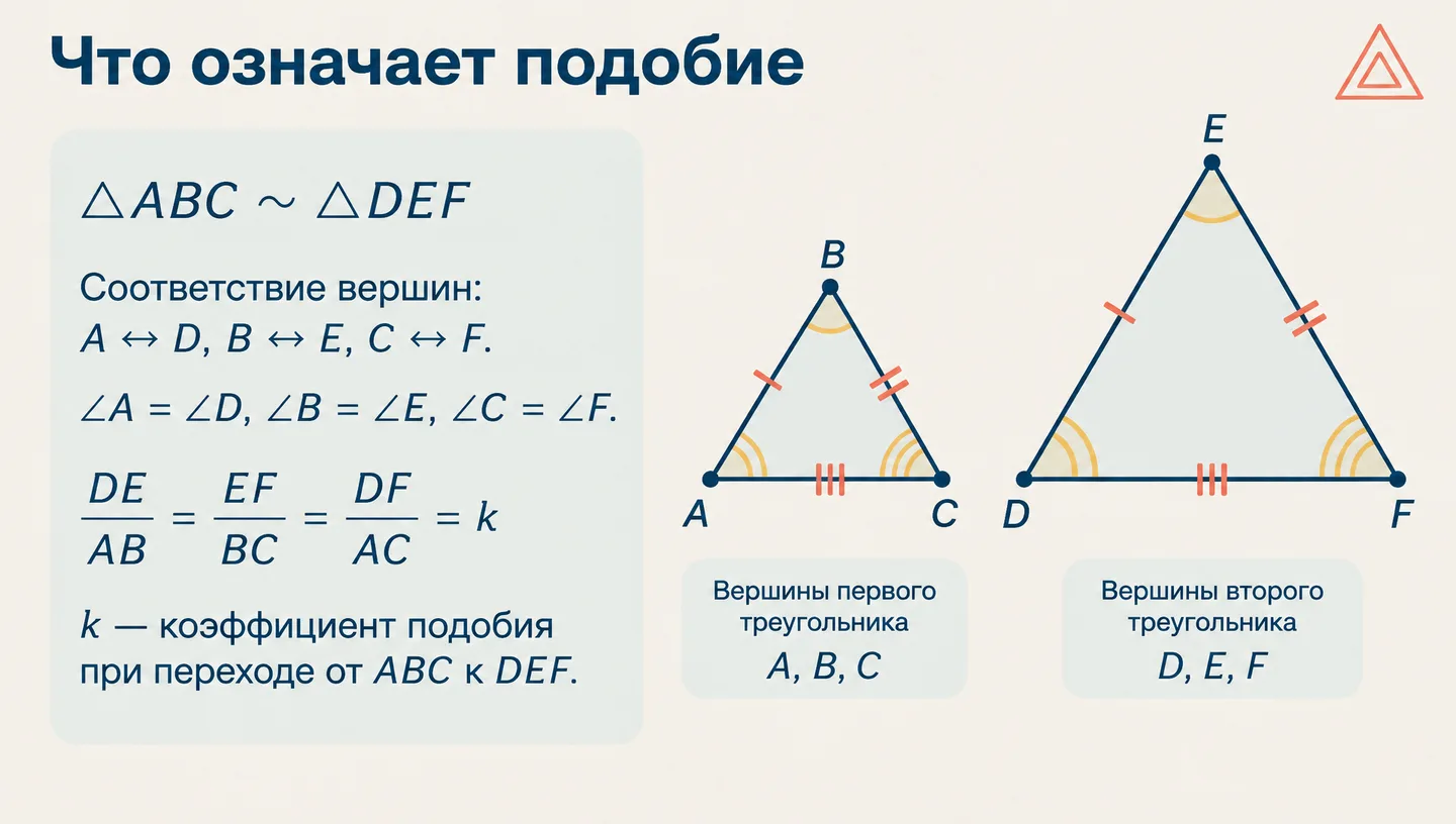 Что означает подобие