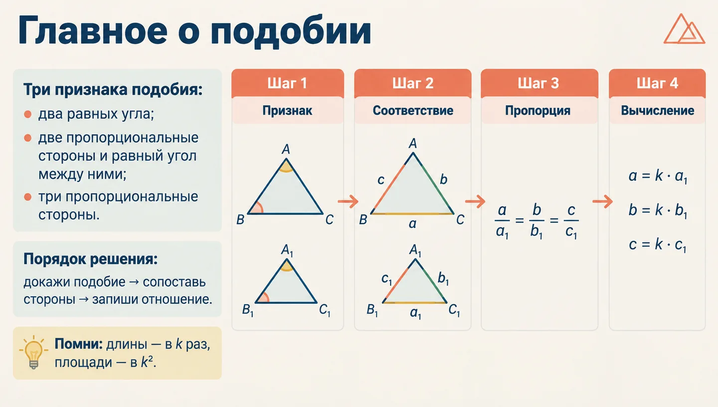 Главное о подобии
