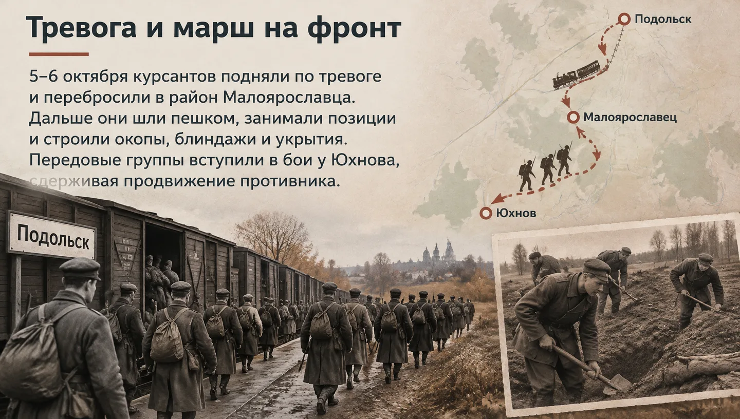 Тревога и марш на фронт
