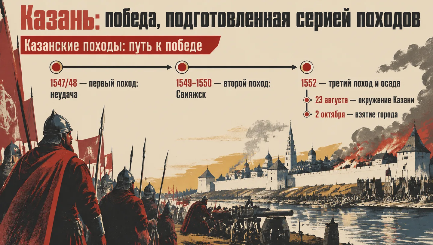 Казань: победа, подготовленная серией походов