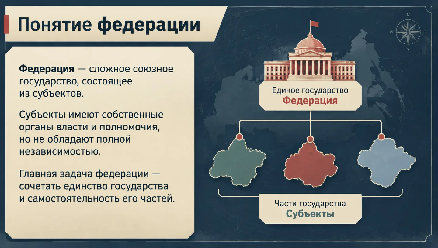 Понятие федерации