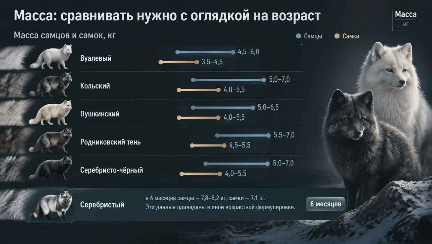 Масса: сравнивать нужно с оглядкой на возраст