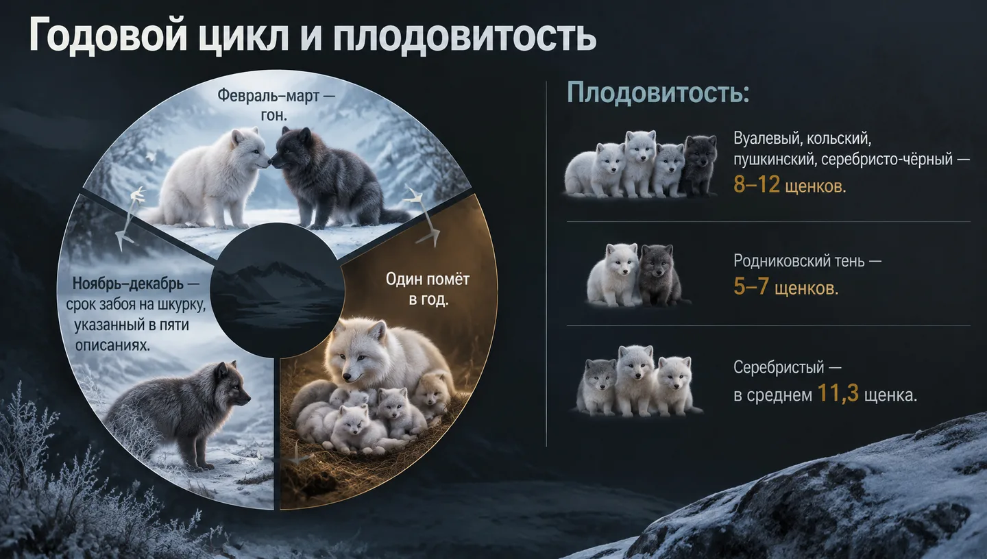 Годовой цикл и плодовитость