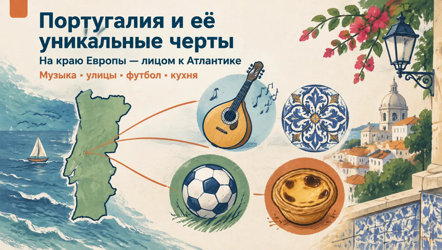 Первый слайд: Португалия и её уникальные черты