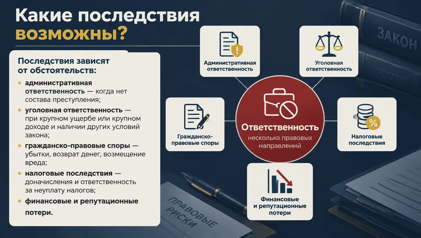 Какие последствия возможны?
