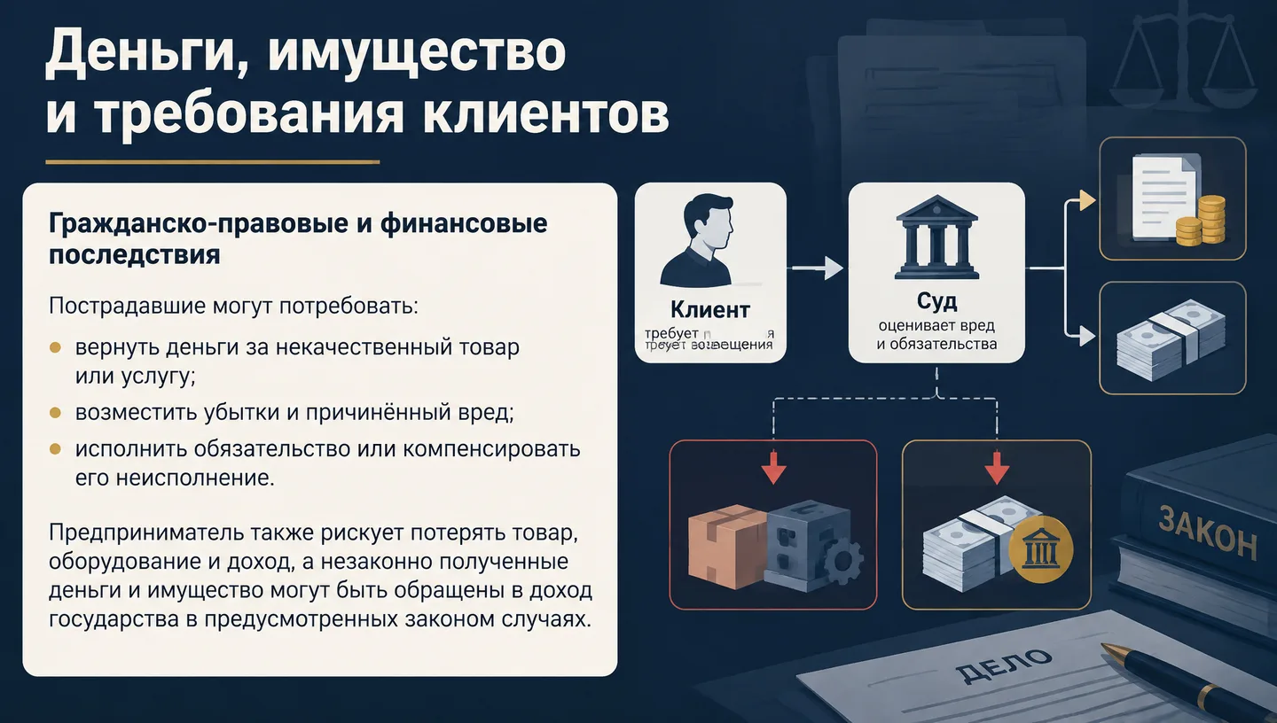 Деньги, имущество и требования клиентов