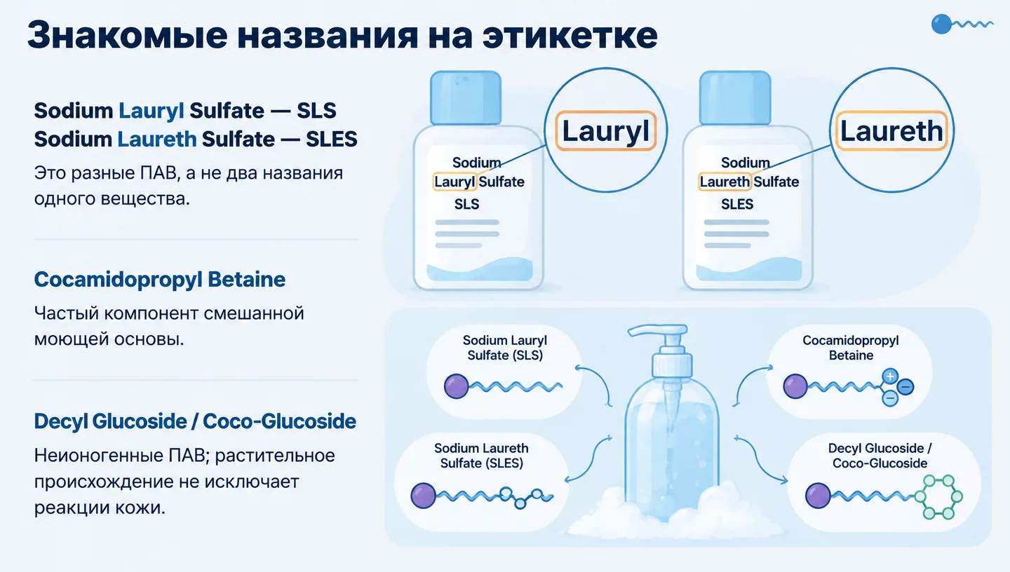 Знакомые названия на этикетке