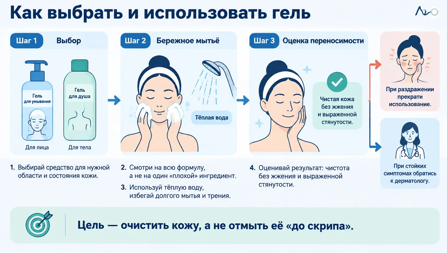 Как выбрать и использовать гель