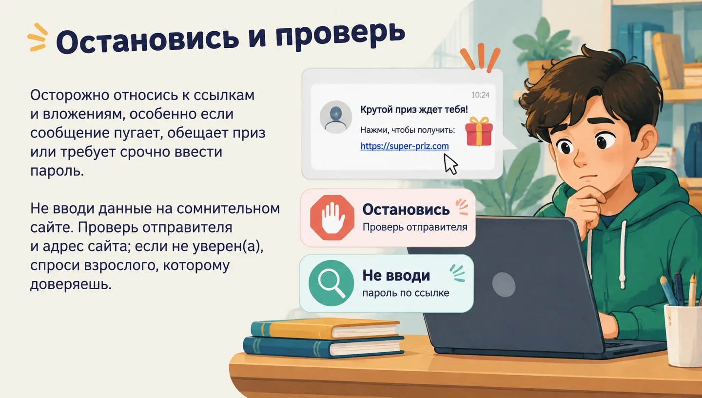 Остановись и проверь