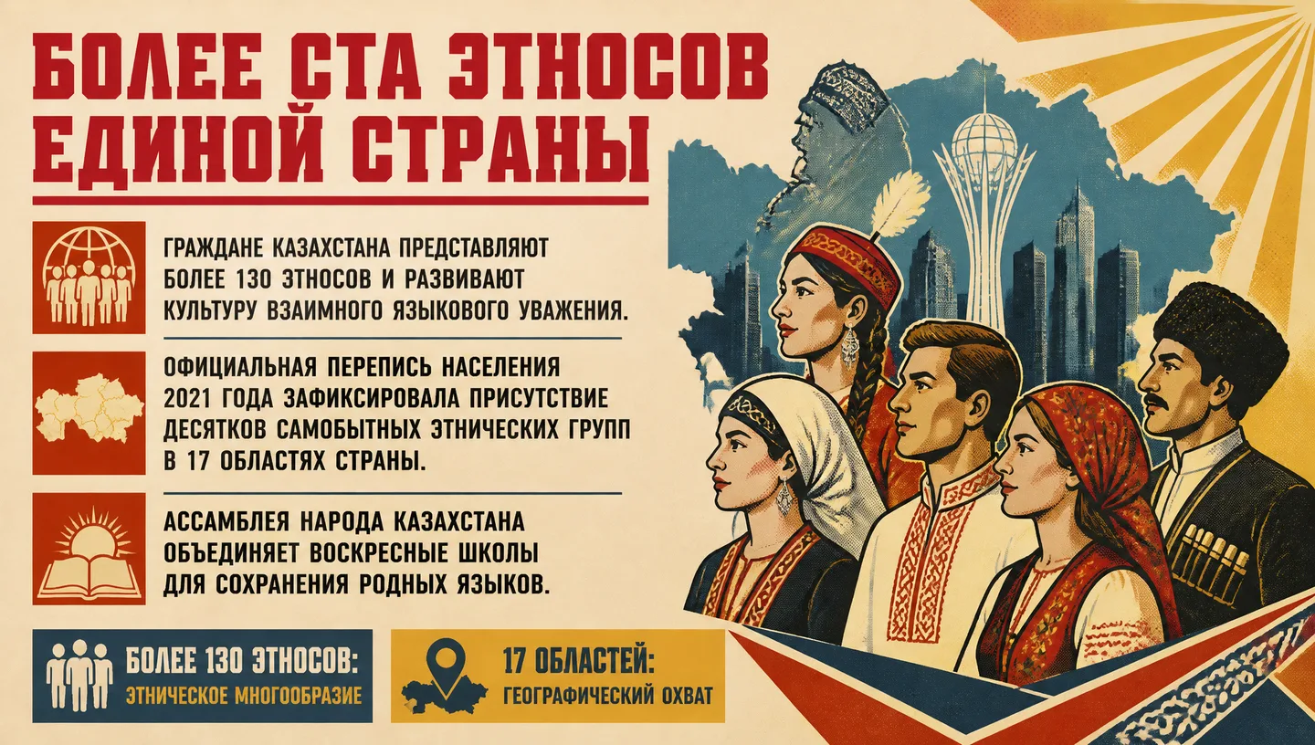 Более ста этносов единой страны