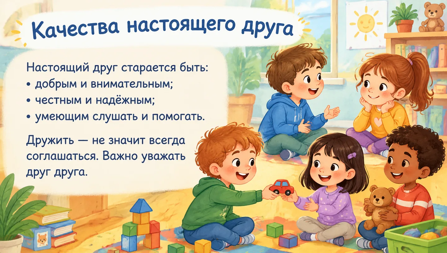 Качества настоящего друга