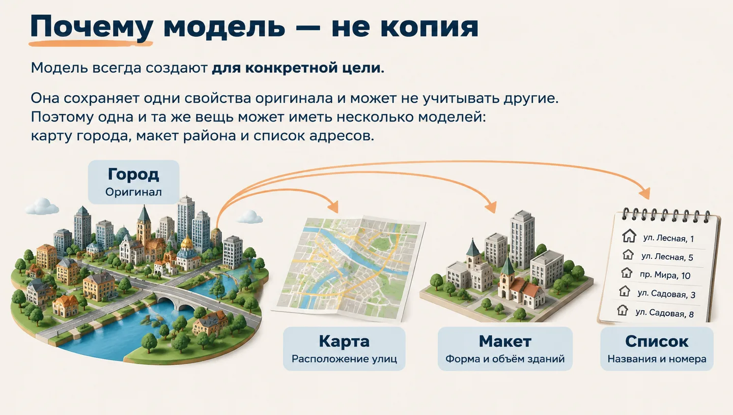 Почему модель — не копия