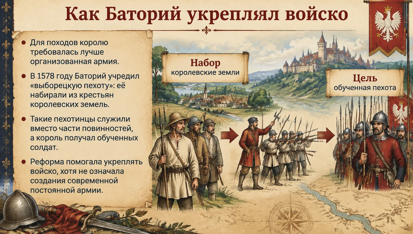 Как Баторий укреплял войско