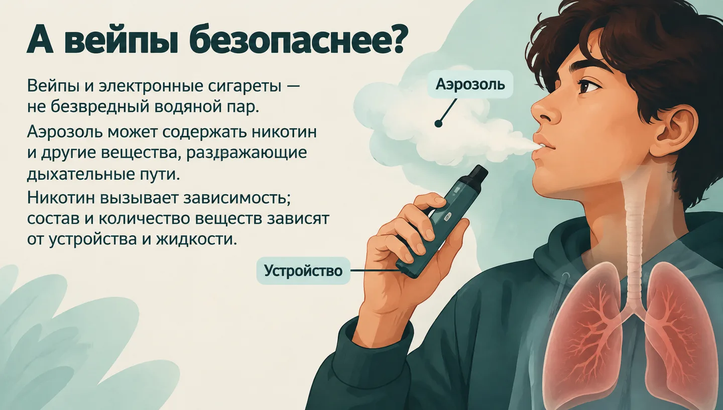 А вейпы безопаснее?