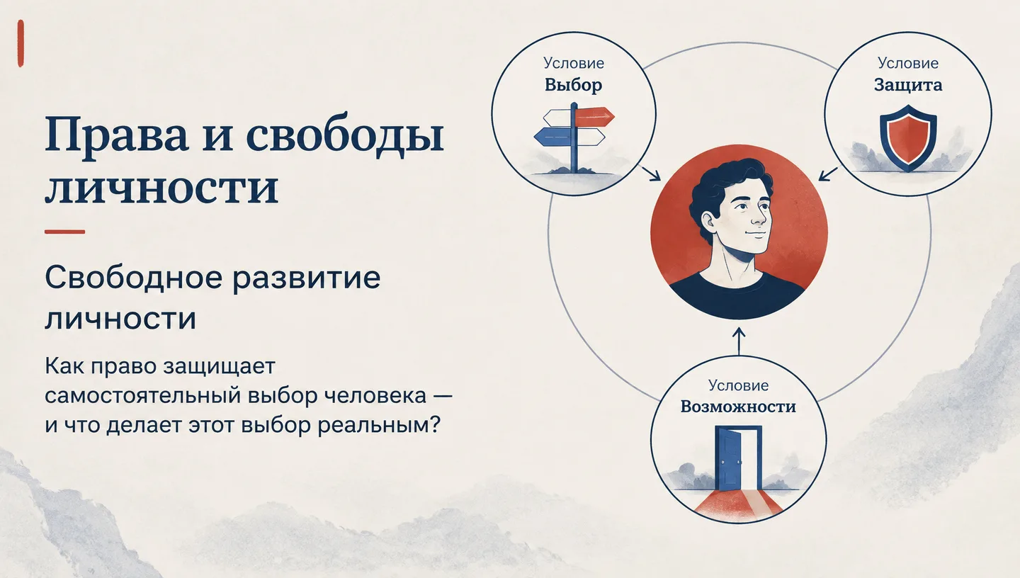 Первый слайд: Права и свободы личности
