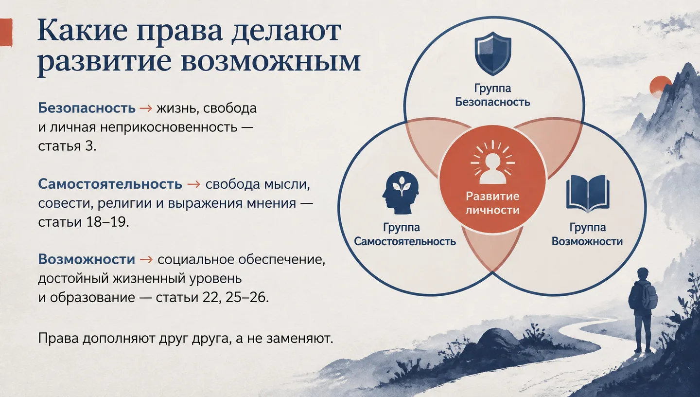 Какие права делают развитие возможным