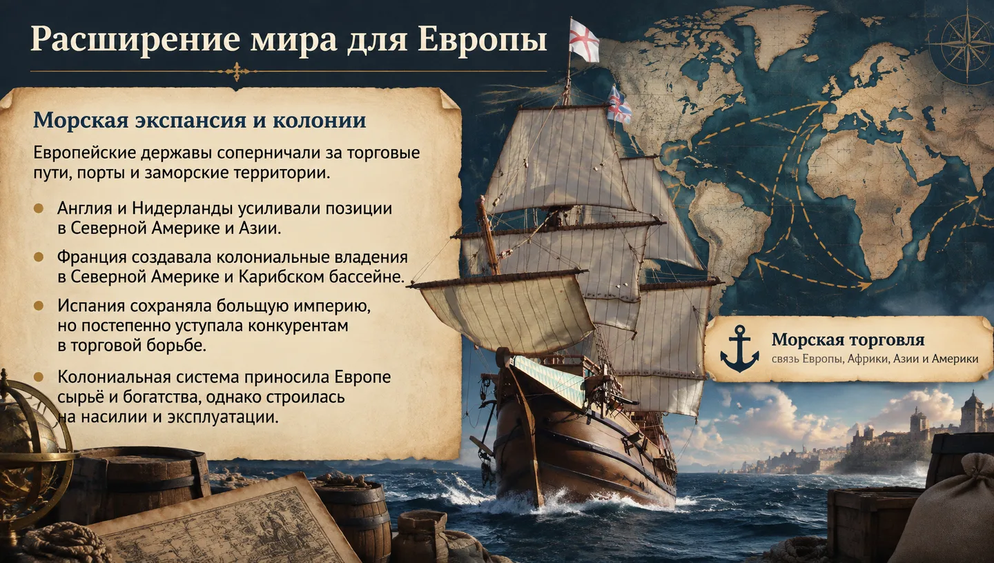 Расширение мира для Европы