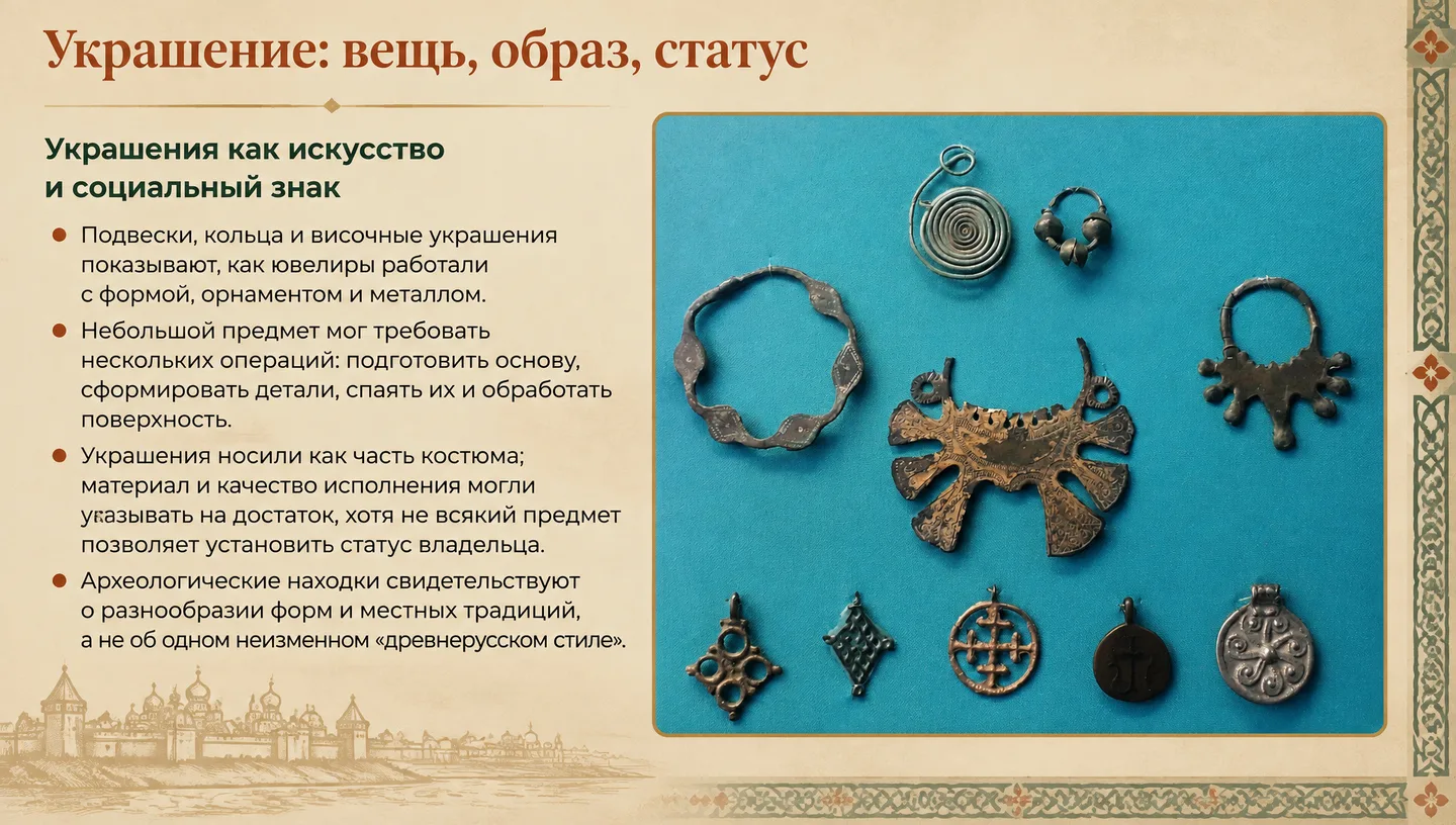Украшение: вещь, образ, статус