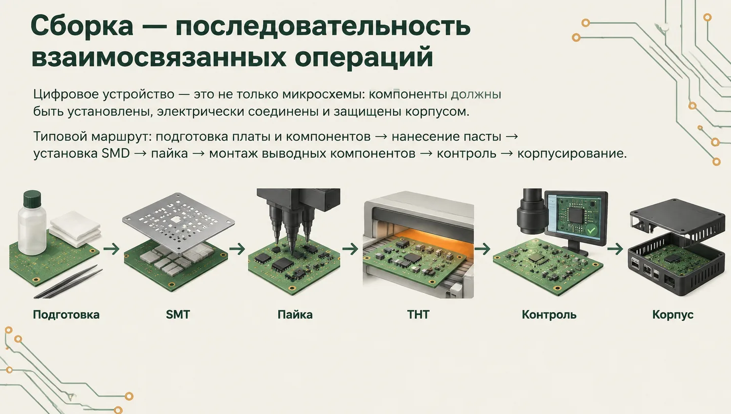 Сборка — последовательность взаимосвязанных операций