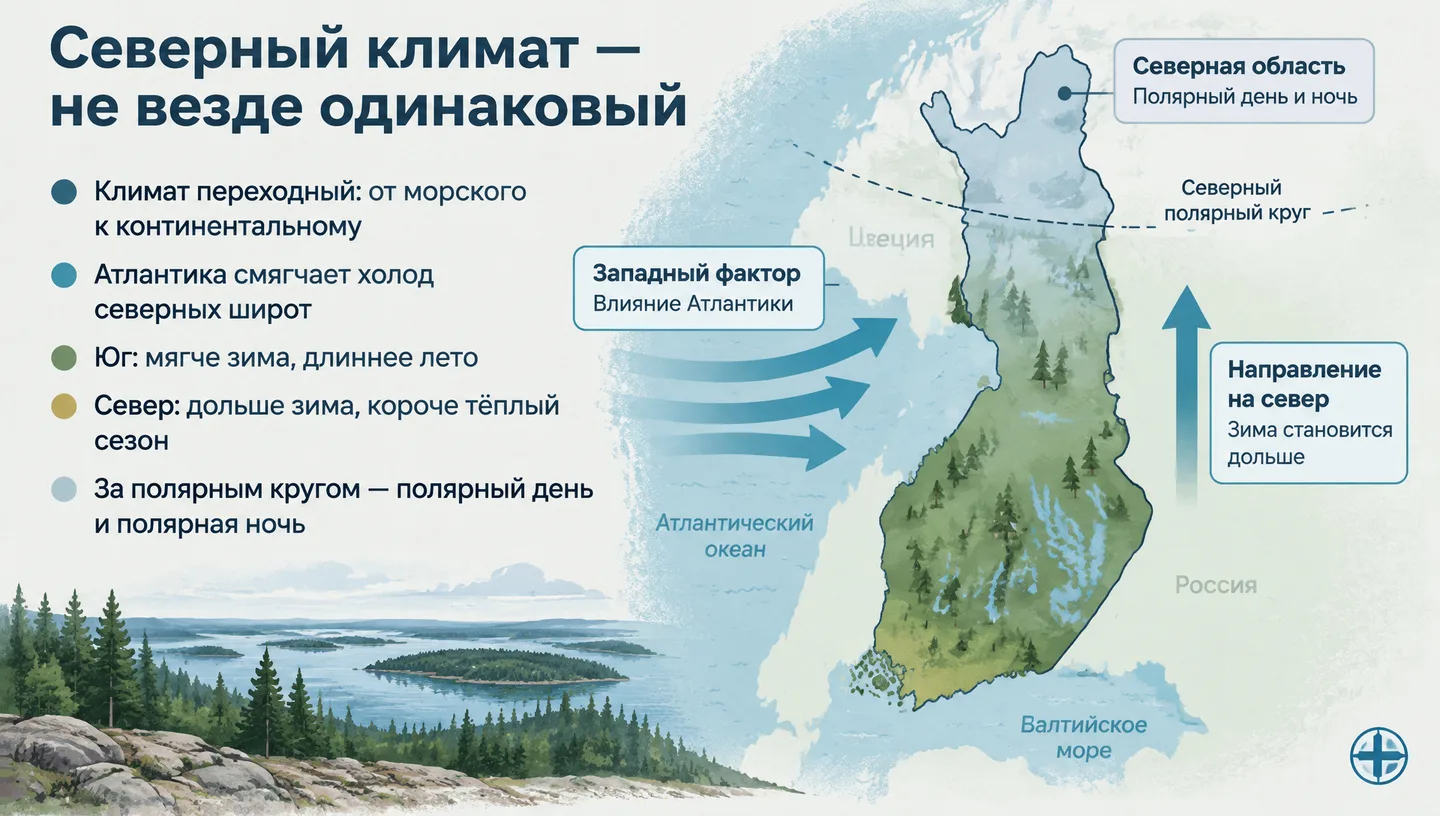 Северный климат — не везде одинаковый