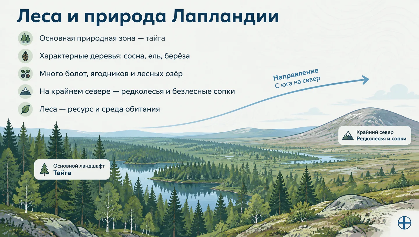Леса и природа Лапландии