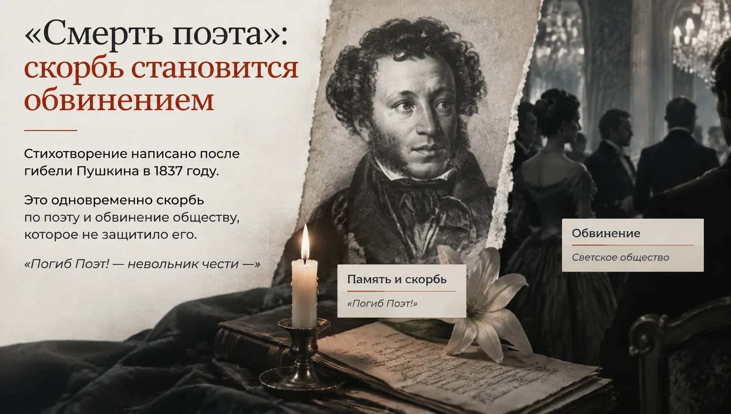 «Смерть поэта»: скорбь становится обвинением
