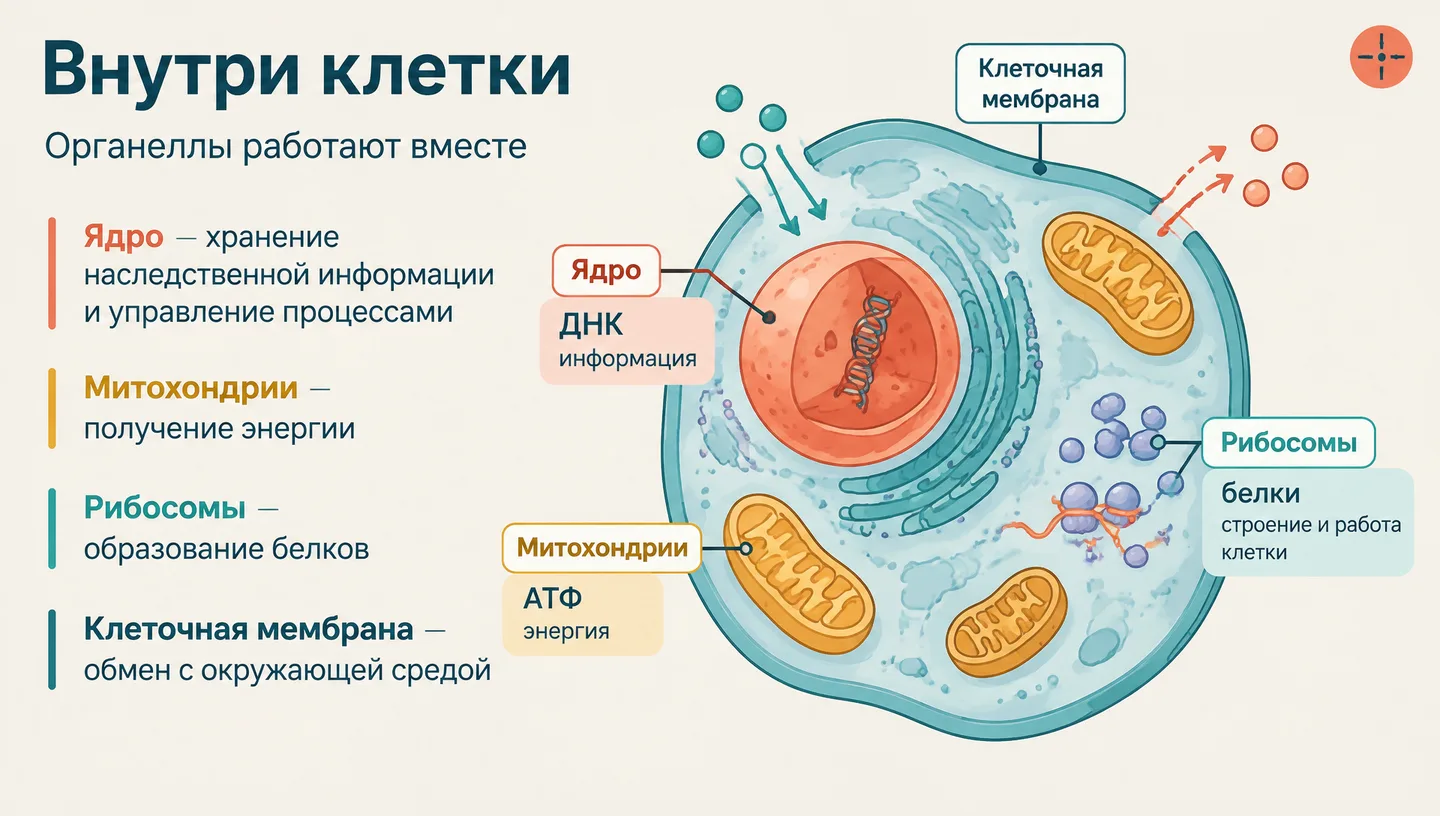 Внутри клетки