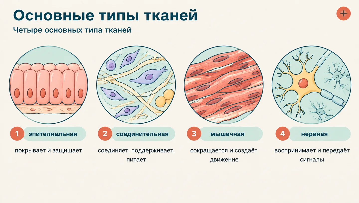 Основные типы тканей