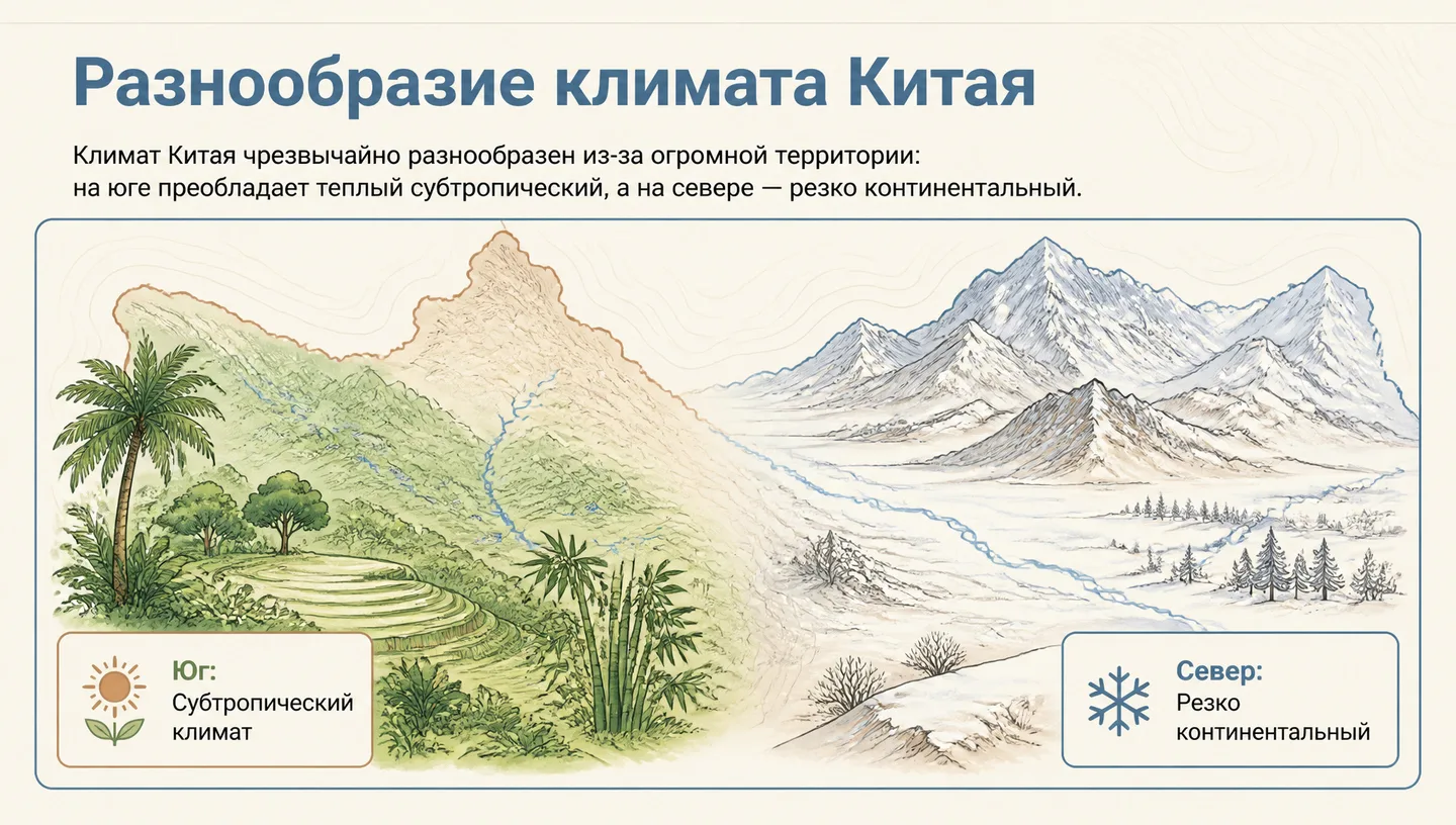 Разнообразие климата Китая