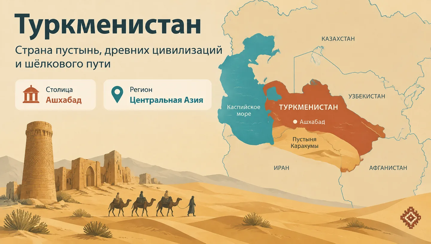 Первый слайд: Туркменистан