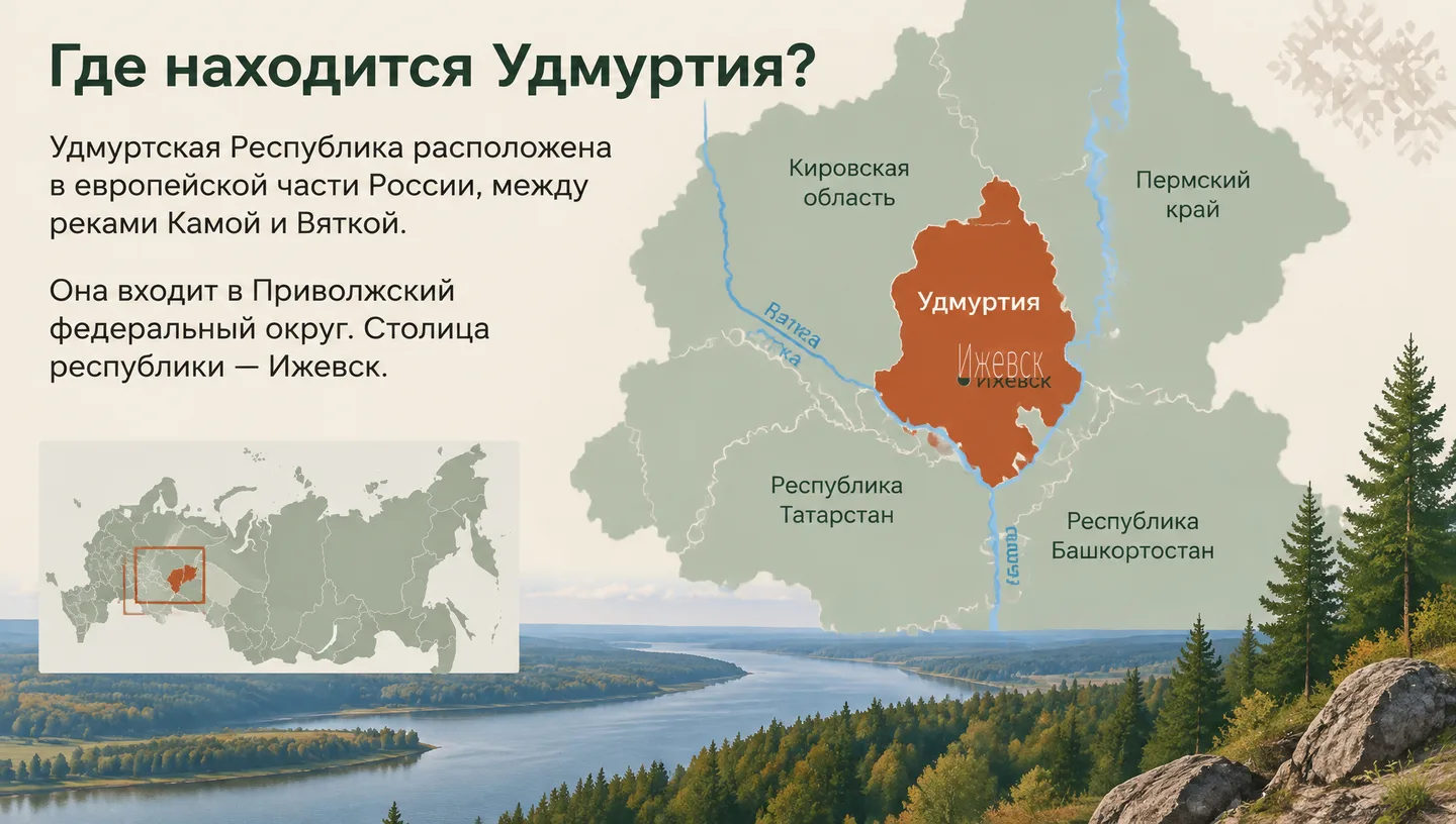 Где находится Удмуртия?