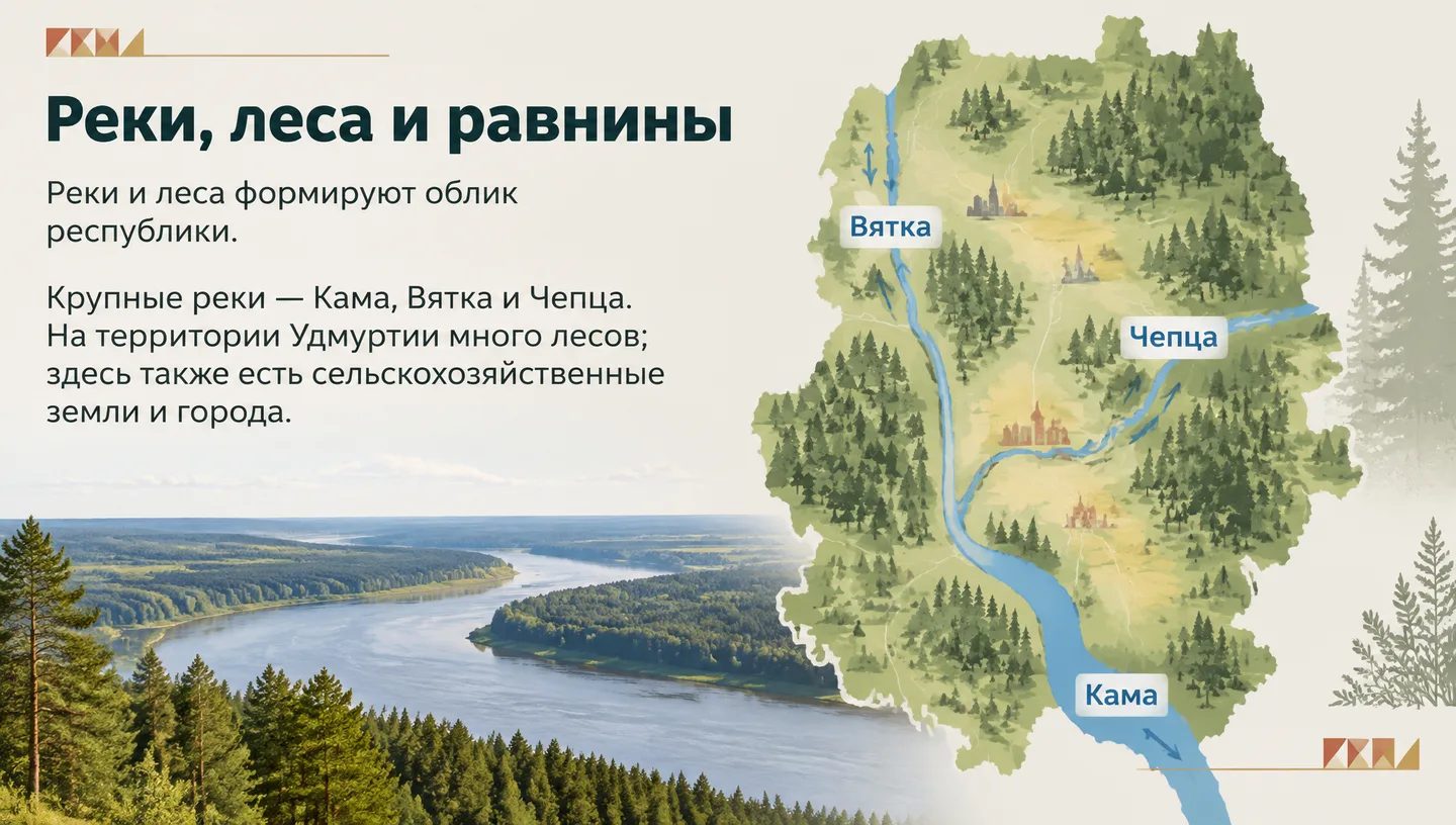 Реки, леса и равнины