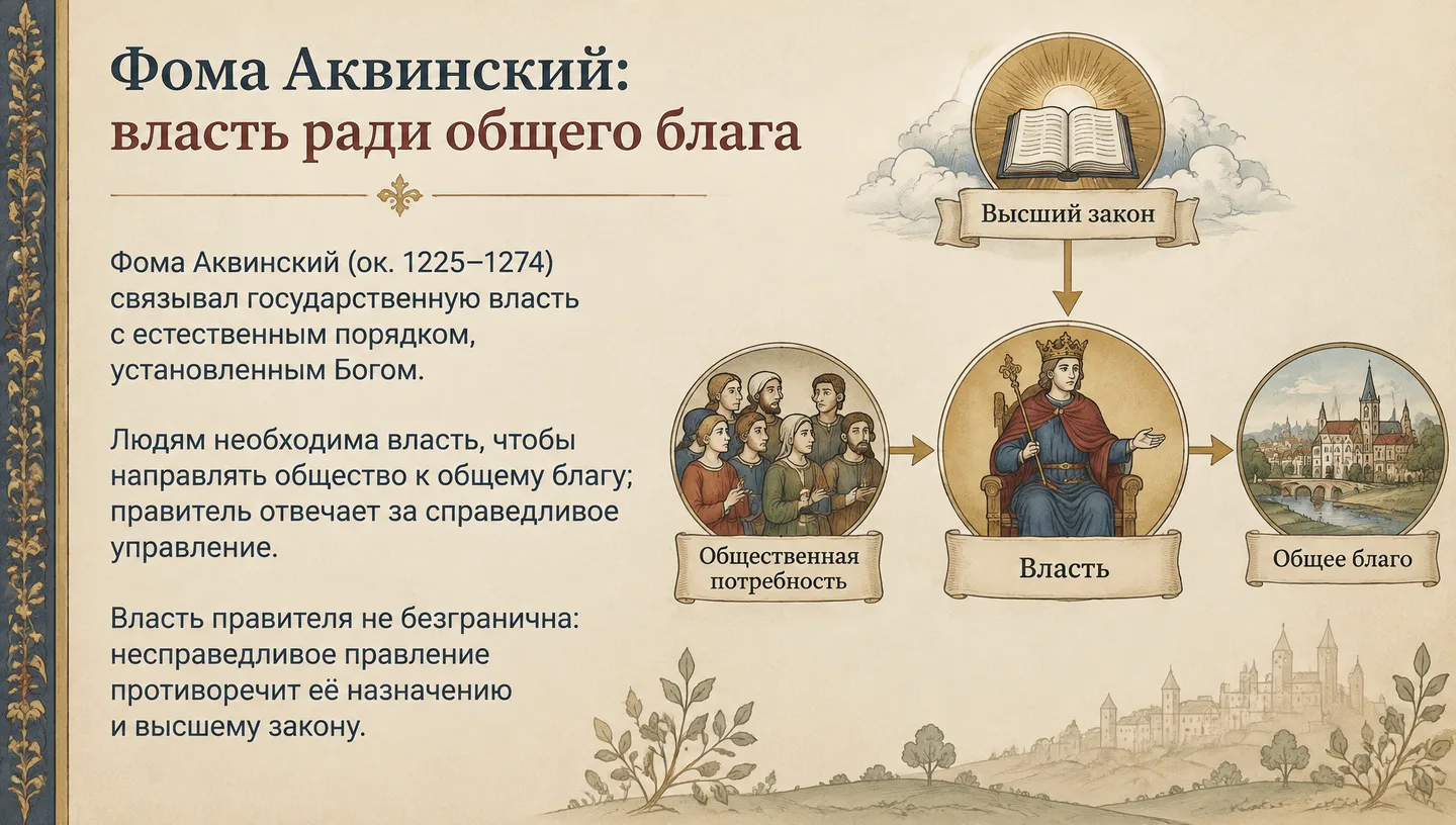 Фома Аквинский: власть ради общего блага