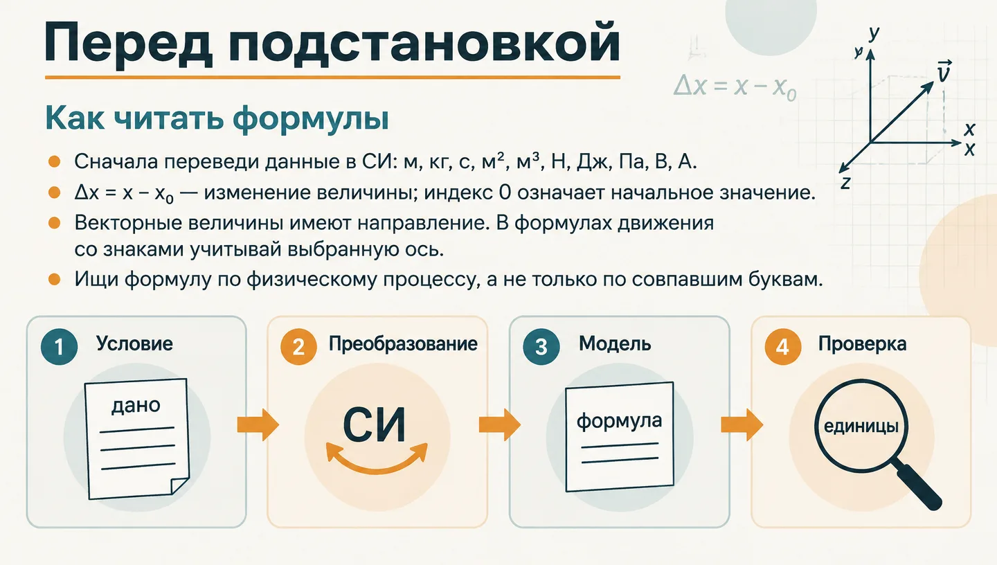 Перед подстановкой