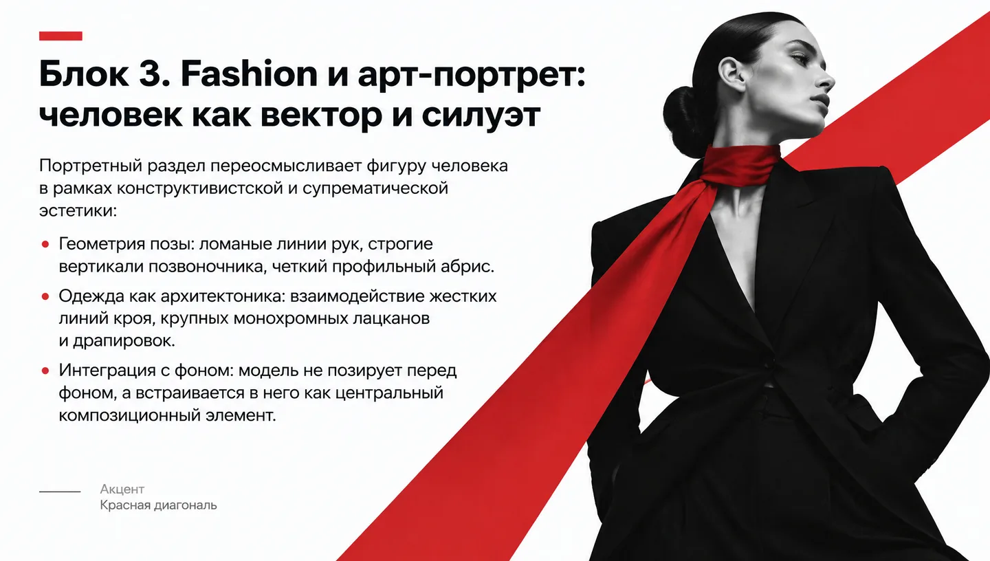 Блок 3. Fashion и арт-портрет: человек как вектор и силуэт