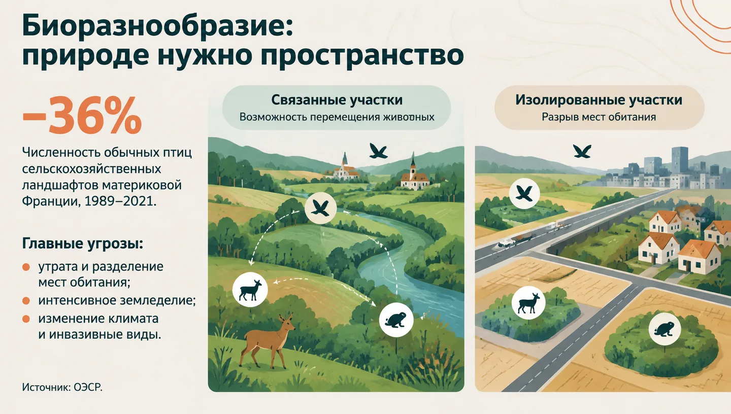 Биоразнообразие: природе нужно пространство